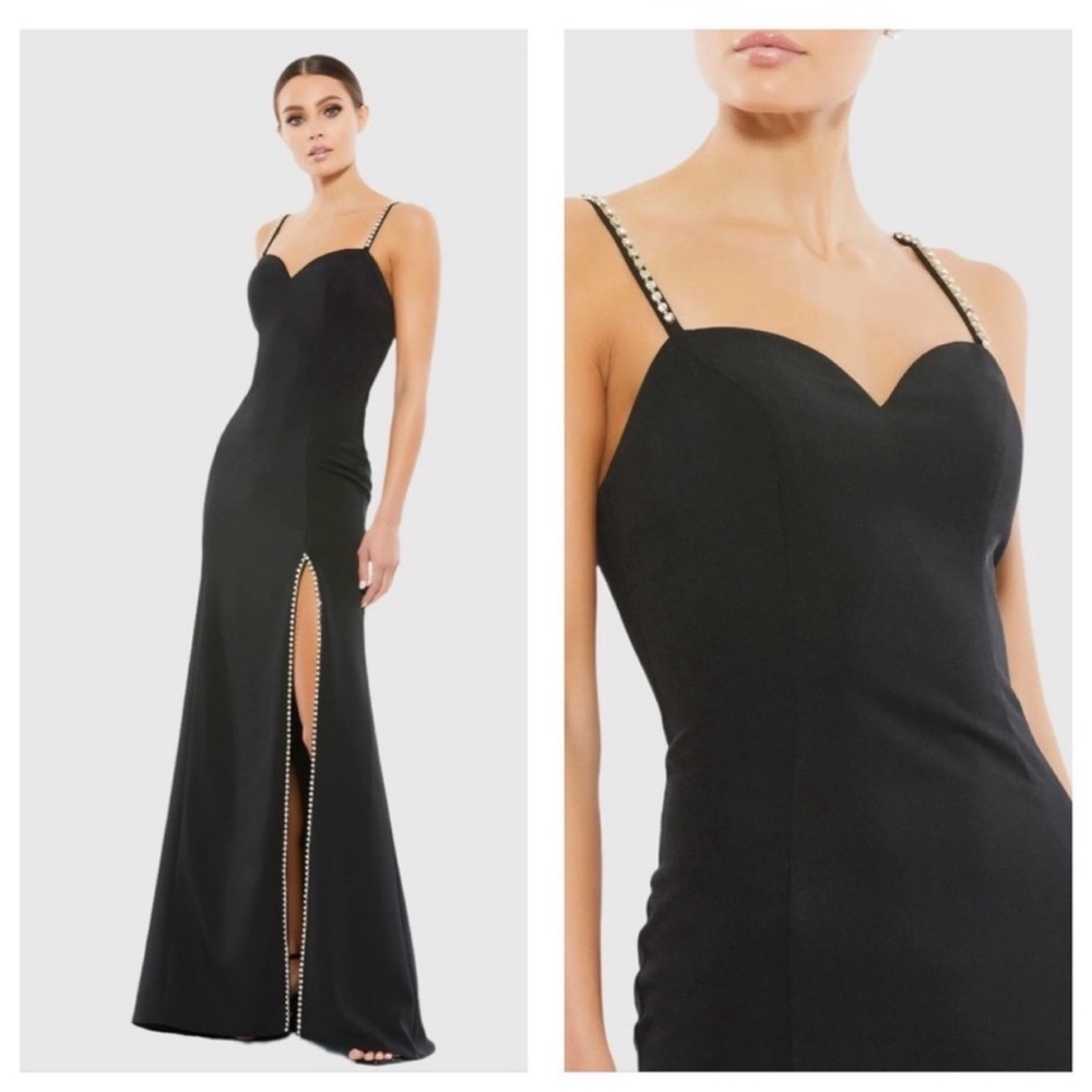 IEENA FOR MAC DUGGAL 70220 Sweetheart Evening Gown Rhinestone Accents Prom Dress